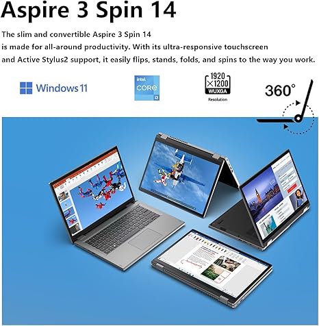 ACER ASPIRE I3 N305 - 8GB RAM 256GB SSD TOUCH WINDOWS 11 - 14 - Image 5