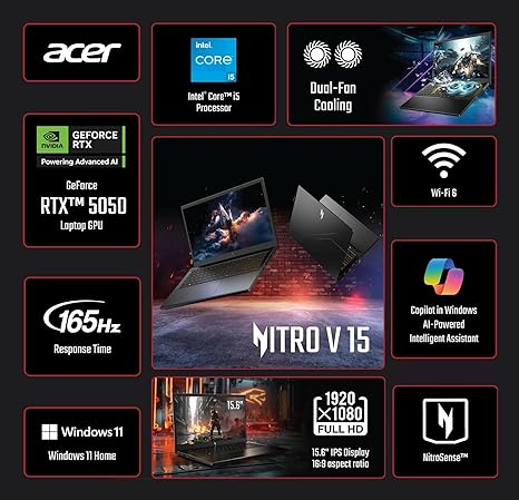 ACER NITRO VI5-13VA 16GB RAM 512GB SSD RXT 5050 15.6'' - Image 5