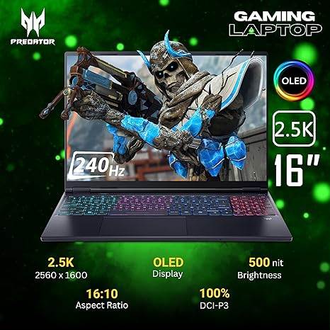 ACER PREDATOR HELIOS NEO ULTRA 9 16GB RAM 1TB SSD RTX 5060 16" - Image 2