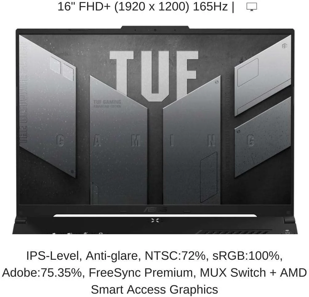 ASUS TUF A16 RYZEN 7 - 7735HS 16GB RAM 512GB SSD VIDEO 8GB Gaming 16" WUXGA - Image 7