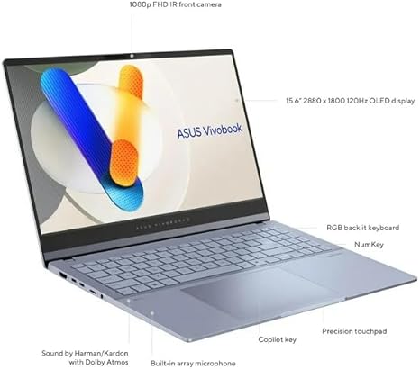 ASUS VIVOBOOK OLED S15 ULTRA 7-15H 16GB RAM 1TB SDD WINDOWS 11 - 15.6" - Image 3