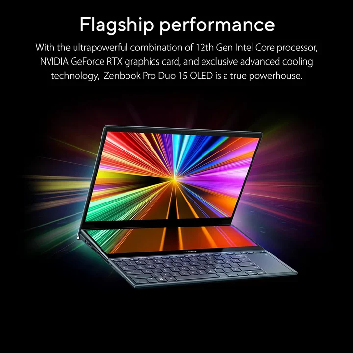 ASUS ZENBOOK PRO DUO I7-12VA 16GB RAM 1TB SSD RTX 3070ti OLED 15.6" - Image 6
