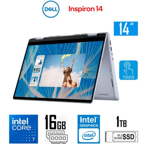 DELL INSPIRON 7440 CORE 7-15U 16GB RAM 1TB SSD TOUCH X360 - 14P - Image 2