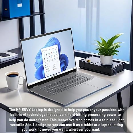 HP ENVY RUZEN 5 8640HS - 8GB RAM 256GB SSD X360 "16 - Image 5
