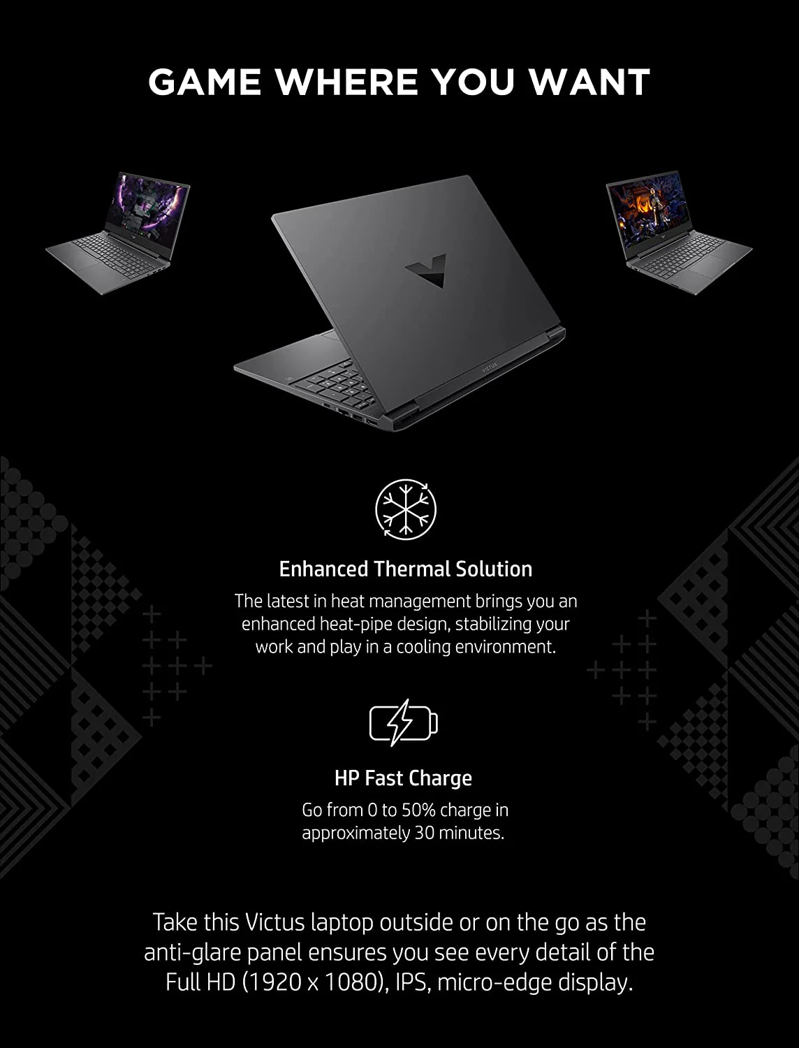 HP VICTUS i5-12VA 16GB RAM 512GB SSD T.VIDEO 4GB GAMING 15.6¨ - Image 4