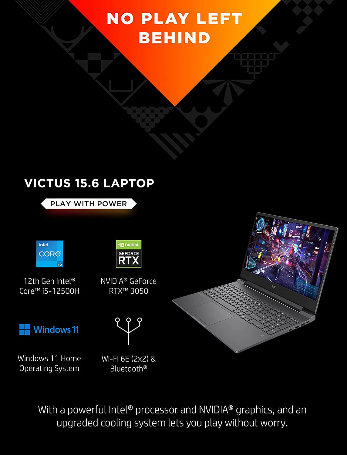 HP VICTUS i5-12VA 16GB RAM 512GB SSD T.VIDEO 4GB GAMING 15.6¨ - Image 6