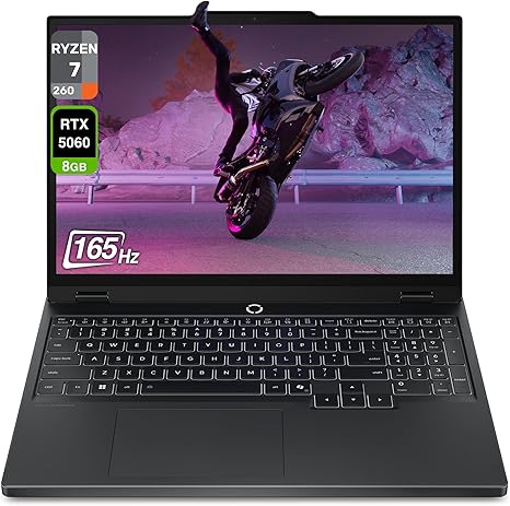LENOVO LEGION 5  RYZEN 7- 260W 16GB RAM 1TB SSD RTX 5060 15,6 "