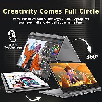 LENOVO YOGA 7 RYZEN 7 - 8000H 16GB RAM 1TB SSD TOUCH 16" - Image 3