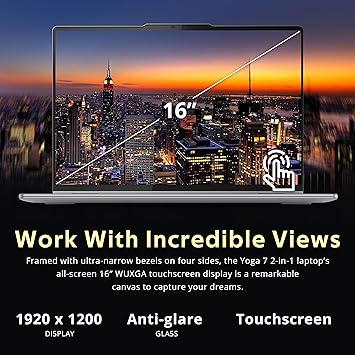 LENOVO YOGA 7 RYZEN 7 - 8000H 16GB RAM 1TB SSD TOUCH 16" - Image 4